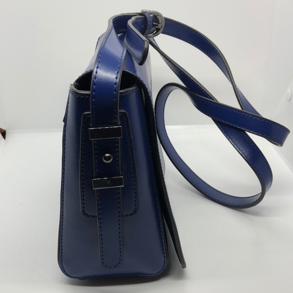 Charles Jourdan Royal Blue Leather Pocketbook - Picture 5 of 7